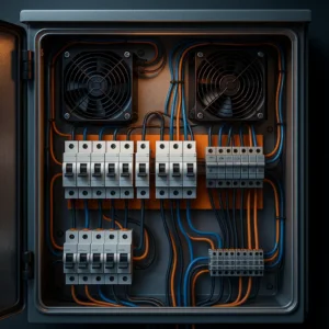 electrical enclosure inside