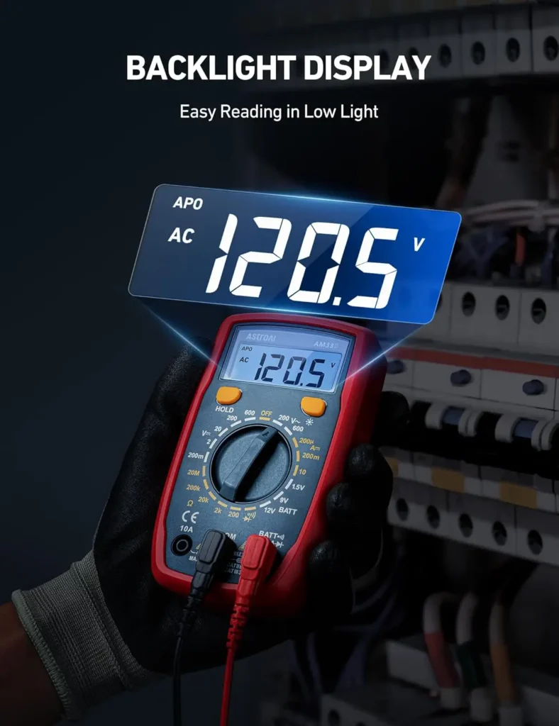 AstroAI Digital Multimeter Tester 2000 Counts 2