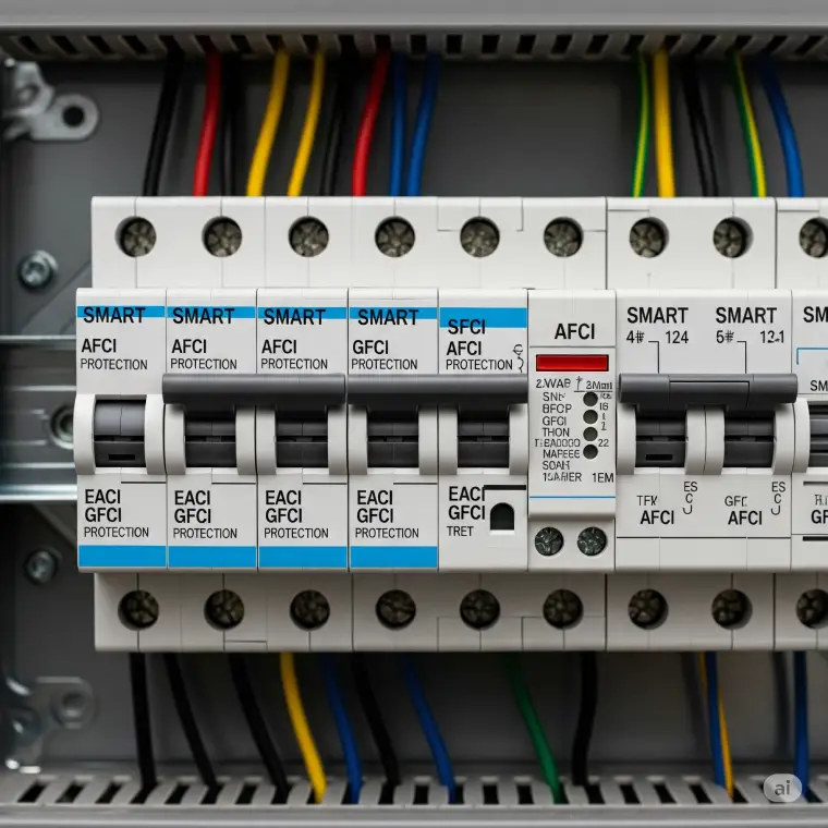 Advanced Safety Features in Modern Electrical Panel Upgrades Modern electrical panel with advanced safety features after upgrade